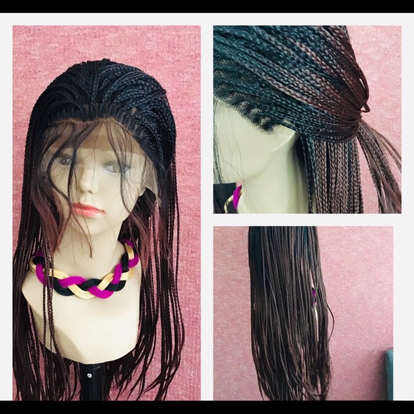Beautiful Free Part Synthetic Lace Front Box Braids Wig with Baby Hair - Picture 13 of 15